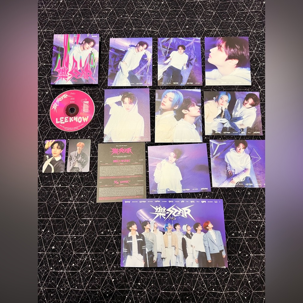 ⭐️⭐️⭐️⭐️SOLD ⭐️⭐️⭐️⭐️⭐️UNSEALED Stray Kids Rockstar Postcard Version Lee Know